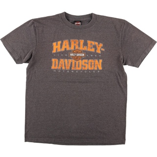 ハーレーダビッドソン(Harley Davidson)の古着 ハーレーダビッドソン Harley-Davidson モーターサイクル バイクTシャツ メンズL /eaa457393(Tシャツ/カットソー(半袖/袖なし))