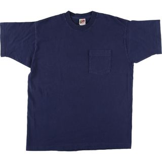 フルーツオブザルーム(FRUIT OF THE LOOM)の古着 フルーツオブザルーム FRUIT OF THE LOOM 無地ポケットTシャツ USA製 ヴィンテージ /eaa456920(Tシャツ/カットソー(半袖/袖なし))