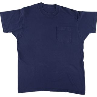 古着 90年代 無地ポケットTシャツ メンズM ヴィンテージ シングルステッチ /eaa456924(Tシャツ/カットソー(半袖/袖なし))