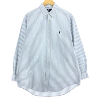 ラルフローレン(Ralph Lauren)の古着 ラルフローレン Ralph Lauren YARMOUTH 長袖 ボタンダウンストライプシャツ メンズXL /eaa453834(シャツ)