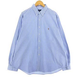 ラルフローレン(Ralph Lauren)の古着 ラルフローレン Ralph Lauren CLASSIC FIT 長袖 ボタンダウンストライプシャツ メンズXXL /eaa453836(シャツ)