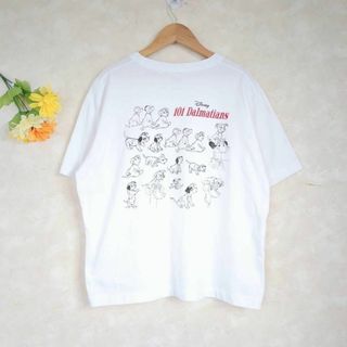 ユニクロ(UNIQLO)の【L】✨美品✨UNIQLO Tシャツ 半袖 ディズニー 101匹わんちゃん(Tシャツ(半袖/袖なし))