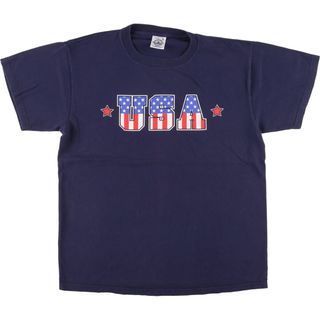 古着 90年代 デルタ DELTA プリントTシャツ USA製 メンズM ヴィンテージ /eaa454577(Tシャツ/カットソー(半袖/袖なし))