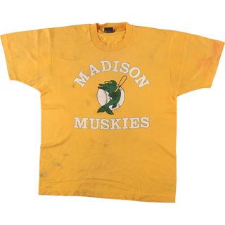 スクリーンスターズ(SCREEN STARS)の古着 90年代 スクリーンスターズ SCREEN STARS MADISON MUSKIES スポーツプリントTシャツ USA製 メンズL ヴィンテージ /eaa454591(Tシャツ/カットソー(半袖/袖なし))