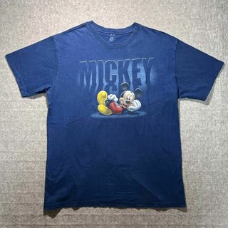 ディズニー(Disney)の90's old Disney mickey Tshirt navy ミッキー(Tシャツ/カットソー(半袖/袖なし))