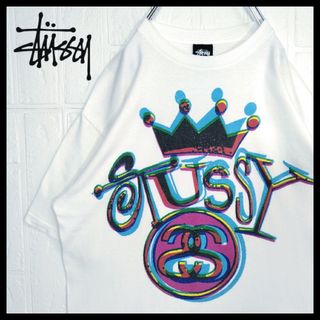 STUSSY - 《STUSSY/ステューシー》クラウン　シャネル　Tシャツ　半袖　ビックロゴ