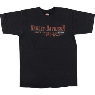 ハーレーダビッドソン(Harley Davidson)の古着 00年代 ハーレーダビッドソン Harley-Davidson モーターサイクル バイクTシャツ USA製 メンズL /eaa448059(Tシャツ/カットソー(半袖/袖なし))