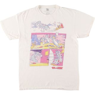 古着 TOM and JERRY トムとジェリー キャラクタープリントTシャツ メンズM /eaa432432(Tシャツ/カットソー(半袖/袖なし))