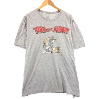 古着 TM HANNA BARBERA TOM and JERRY トムとジェリー キャラクタープリントTシャツ メンズXXL /eaa432606(Tシャツ/カットソー(半袖/袖なし))