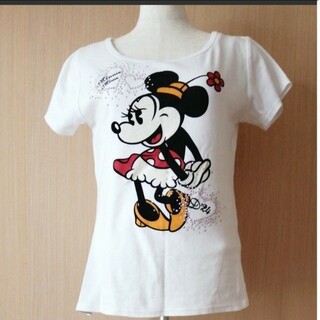 ディズニー(Disney)のレディース　ディズニー　ミニーちゃん　Tシャツ　 Lサイズ(Tシャツ(半袖/袖なし))