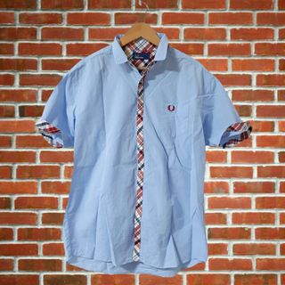 FRED PERRY - 購入19000円 FRED PERRY フレッドペリー 半袖シャツ L チェック