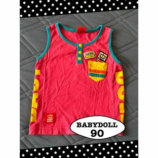 ベビードール(BABYDOLL)の❤️美品❤️ ベビードール タンクトップ ピンク 90(Tシャツ/カットソー)