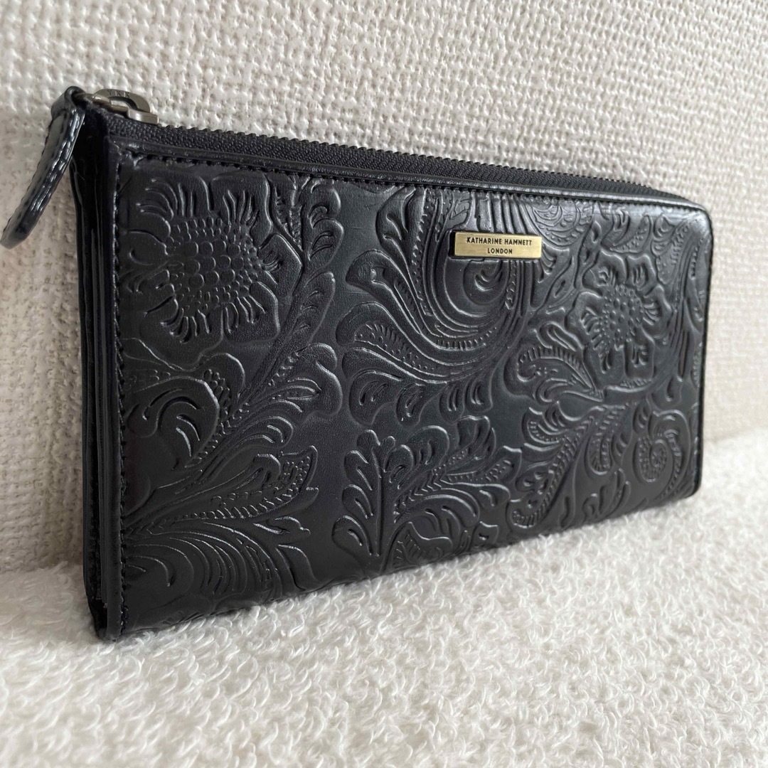 KATHARINE HAMNETT - 美品 キャサリンハムネットロンドン L字 KATHARINE HAMNETT - 美品 キャサリンハムネットロンドン L字