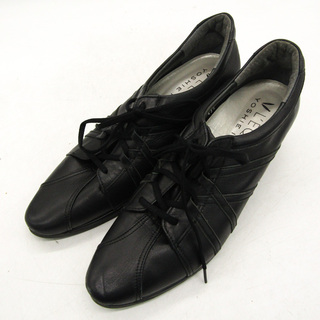 ヨシエイナバ スニーカー ウォーキングシューズ ブランド 靴 日本製 黒 レディース 23.5サイズ ブラック yoshie inaba(スニーカー)