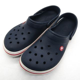 クロックス サンダル サボ ブランド 靴 メンズ M9サイズ ネイビー crocs(サンダル)