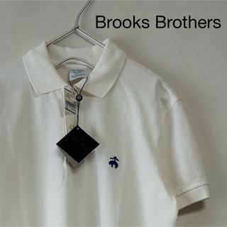 ブルックスブラザース(Brooks Brothers)の新品 90s Brooks Brothers 半袖ポロシャツ ホワイト 白(ポロシャツ)