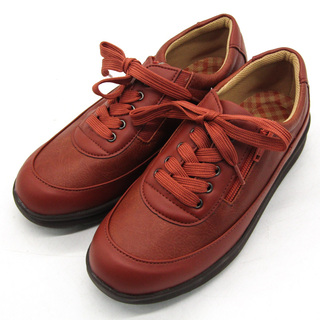 パンジー スニーカー ウォーキングシューズ 幅広 4E  シューズ 靴 レディース 23.5サイズ ブラウン PANSY(スニーカー)