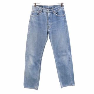 リーバイス(Levi's)のリーバイス 90s USA製 ストレートデニムパンツ w30 Levi's ボタンフライ ジーンズ メンズ(デニム/ジーンズ)