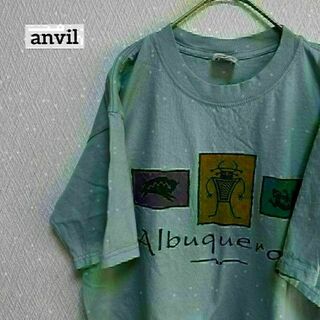 アンビル(Anvil)のanvil アンビル Tシャツ 半そで ロゴ アルバカーキ USA M(Tシャツ/カットソー(半袖/袖なし))