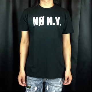 新品 BOOWY ボウイ NO NY NEW YORK 氷室 バンド Tシャツ(Tシャツ/カットソー(半袖/袖なし))