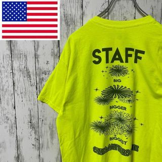 GILDAN アメリカ古着 ビッグサイズSTAFFプリントTシャツ メンズ(Tシャツ/カットソー(半袖/袖なし))