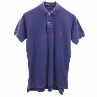 ポロバイラルフローレン USA製 半袖 ポロシャツ M ネイビー Polo by Ralph Lauren メンズ(ポロシャツ)