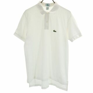 ラコステ(LACOSTE)のラコステ 90s オールド 半袖 ポロシャツ M ホワイト系 LACOSTE メンズ(ポロシャツ)