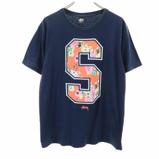 ステューシー(STUSSY)のステューシー 半袖 Tシャツ M ネイビー STUSSY メンズ(Tシャツ/カットソー(半袖/袖なし))