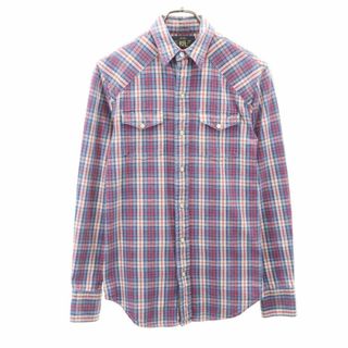 ダブルアールエル(RRL)のダブルアールエル 長袖 チェックシャツ XS レッド 他 RRL Ralph Lauren ラルフローレン メンズ(シャツ)