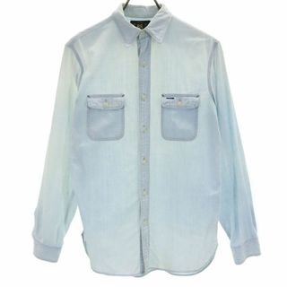 ダブルアールエル(RRL)のダブルアールエル 長袖 シャツ XS ブルー系 RRL RALPH LAUREN メンズ(シャツ)