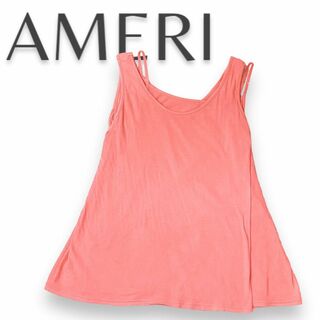 アメリヴィンテージ(Ameri VINTAGE)のAmeri  アメリ ノースリーブ トップス チュニック ピンク キャミソール(Tシャツ(半袖/袖なし))