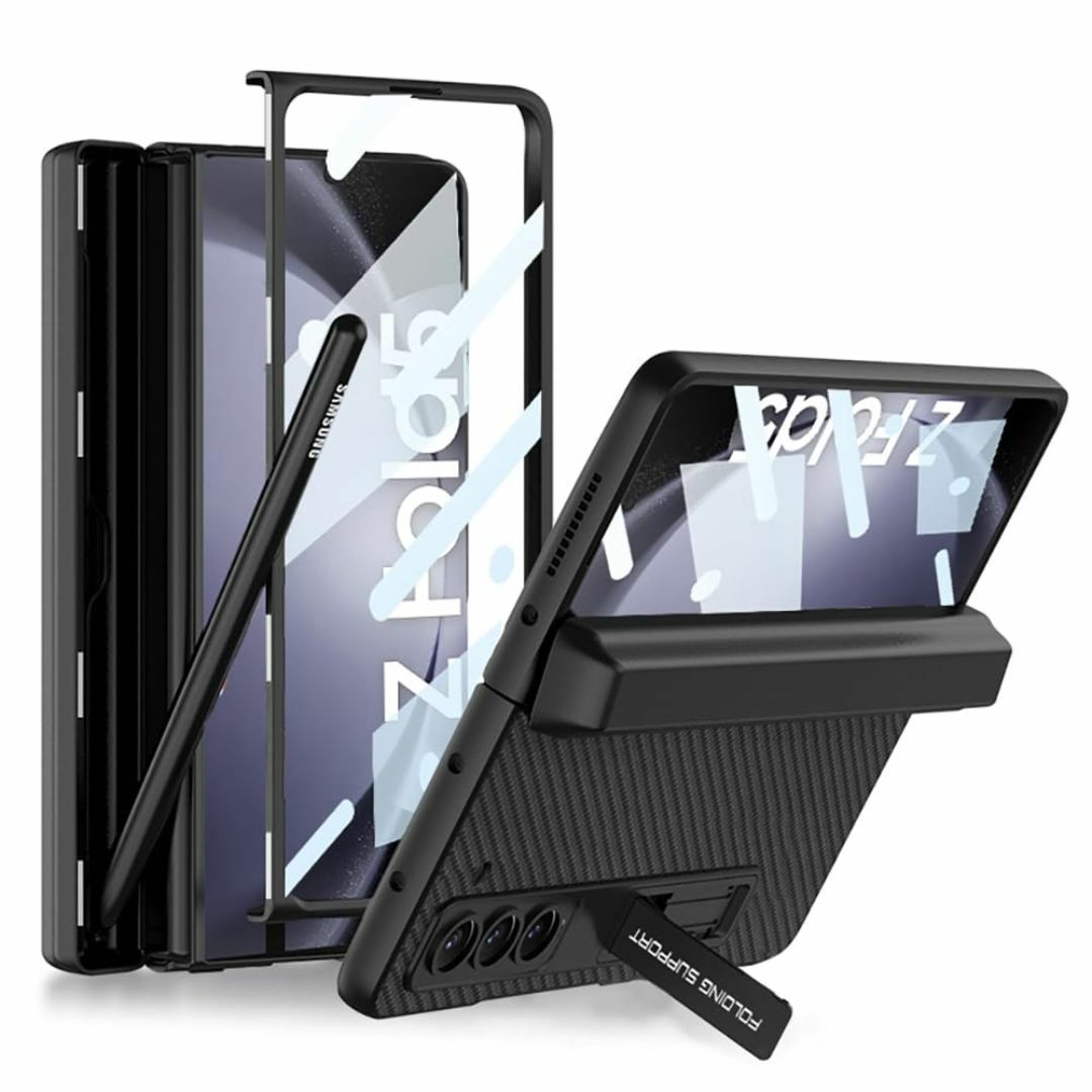 サイズ:GalaxyZFold5_色:カーボンブラック】Galaxy Z Foの通販 サイズ:GalaxyZFold5_色:カーボンブラック】Galaxy Z Foの通販