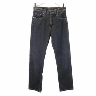 リーバイス(Levi's)のリーバイス 90s 552 日本製 ストレートデニムパンツ w27 ブラック Levi's ブラックデニム ジーパン レディース(デニム/ジーンズ)