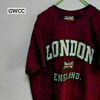 GWCC Tシャツ 半そで ロゴ イギリス イングランド UK 刺繍 M(Tシャツ/カットソー(半袖/袖なし))