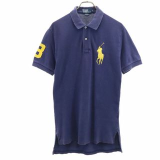 ポロバイラルフローレン ビックポニー 半袖 ポロシャツ S ネイビー Polo by Ralph Lauren 鹿の子地 メンズ(ポロシャツ)