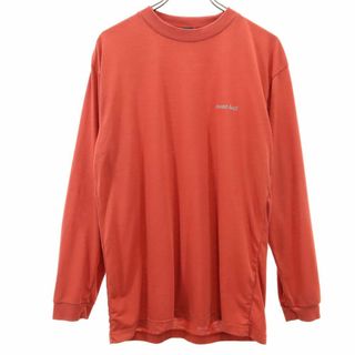 モンベル(mont bell)のモンベル アウトドア 長袖 Tシャツ L オレンジ系 mont-bell ロンT メンズ(Tシャツ/カットソー(七分/長袖))