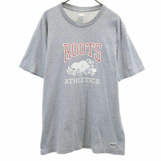 ルーツアスレチック 半袖 Tシャツ M グレー ROOTS ATHLETICS メンズ(Tシャツ/カットソー(半袖/袖なし))