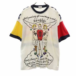 カステルバジャック(CASTELBAJAC)のカステルバジャック スポーツ 日本製 半袖 Tシャツ 4 白系 JC de CASTELBAJAC SPORT メンズ(Tシャツ/カットソー(半袖/袖なし))