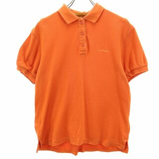 ランセル(LANCEL)のランセル 半袖 ポロシャツ M オレンジ LANCEL 鹿の子 レディース(ポロシャツ)