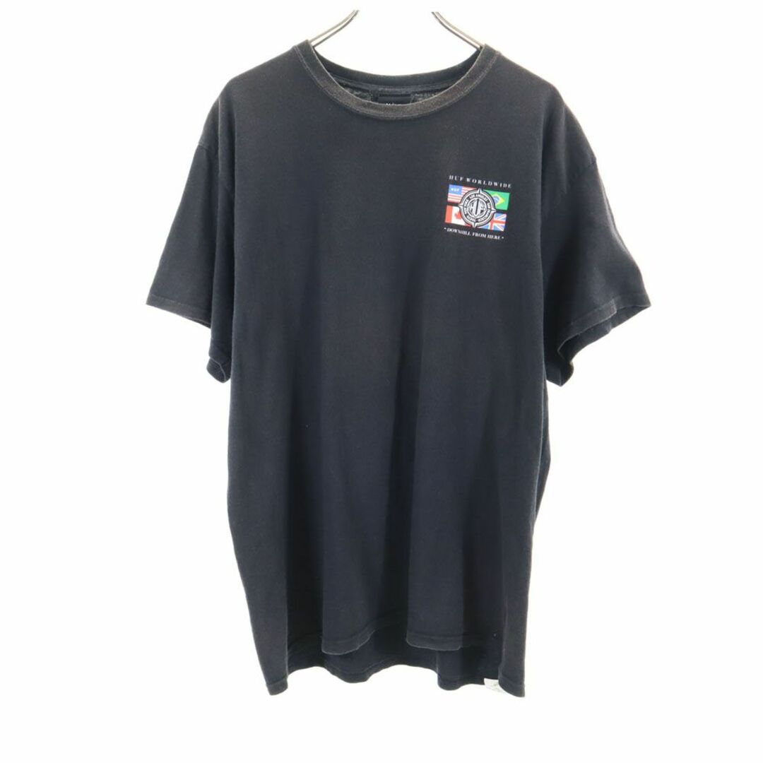 HUF - ハフ 半袖 Tシャツ XL ブラック HUF メンズの通販 by 古着