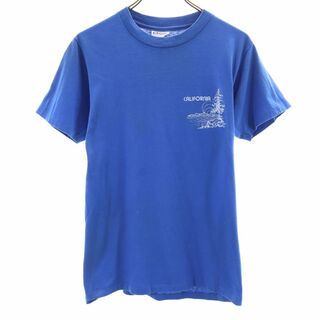 ヘインズ(Hanes)のヘインズ 90s オールド USA製 半袖 Tシャツ M ブルー系 Hanes メンズ(Tシャツ/カットソー(半袖/袖なし))