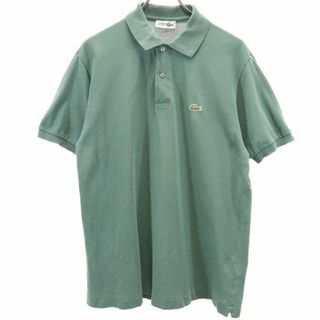 シュミーズラコステ 半袖 ポロシャツ 5 グリーン系 CHEMISE LACOSTE 鹿の子地 メンズ(ポロシャツ)