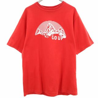 エフエーティー(FAT)のエフエーティー プリント 半袖 Tシャツ FAT レッド系 FAT メンズ(Tシャツ/カットソー(半袖/袖なし))