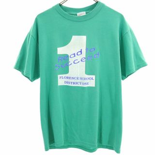 ヘインズ(Hanes)のヘインズ プリント 半袖 Tシャツ M グリーン系 Hanes メンズ(Tシャツ/カットソー(半袖/袖なし))