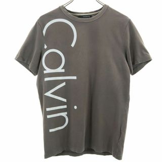 カルバンクラインジーンズ 半袖 Tシャツ L グレー Calvin klein Jeans レディース(Tシャツ(半袖/袖なし))