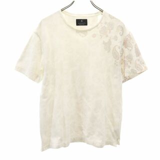 ランバン(LANVIN)のランバン 日本製 総柄 半袖 Tシャツ 50 ホワイト系 LANVIN メンズ(Tシャツ/カットソー(半袖/袖なし))