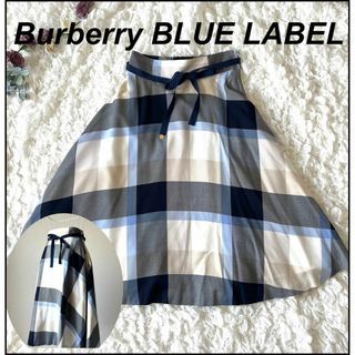 【美品】バーバリーブルーレーベル Burberry  スカート　チェック(その他)