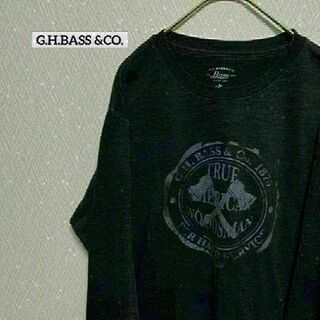 G.H.BASS &CO. ジーエイチバスカンパニー ロンT プリント 春服 M(Tシャツ/カットソー(七分/長袖))