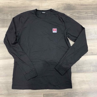 ディーゼル(DIESEL)のDIESEL ディーゼル ロンT BLACK ブラック 黒 XL(Tシャツ/カットソー(七分/長袖))