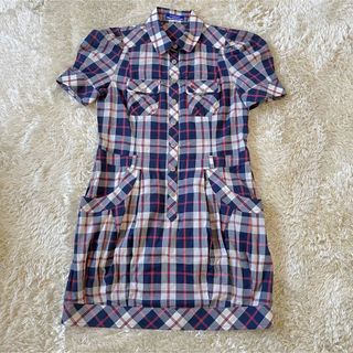 バーバリーブルーレーベル(BURBERRY BLUE LABEL)のBURBERRY バーバリーブルーレーベル　チェックワンピース　38(その他)